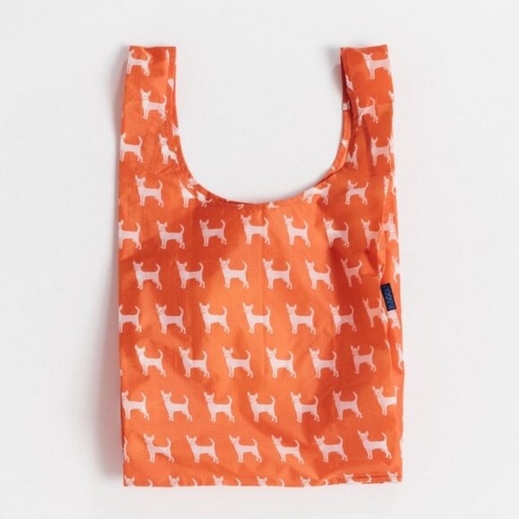 BAGGU Orange Chihuahua Reusable Eco Shopping Bag Tote Purse Standard Size - Picture 15 of 16